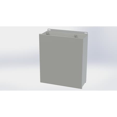 Saginaw Control & Engineering Screw Clamps Electrical Enclosures, 16.13 in H, 6 in D, 14 in W, NEMA 3R, 4, 12, 13, Carbon Steel SCE-1614CHSNF